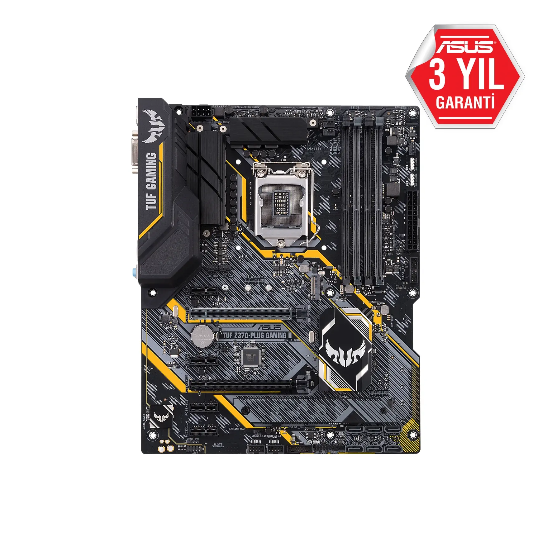 Asus Tuf Z370-Plus Gaming II Intel Z370 Soket 1151 DDR4 4000(OC)MHz ATX Gaming Anakart
