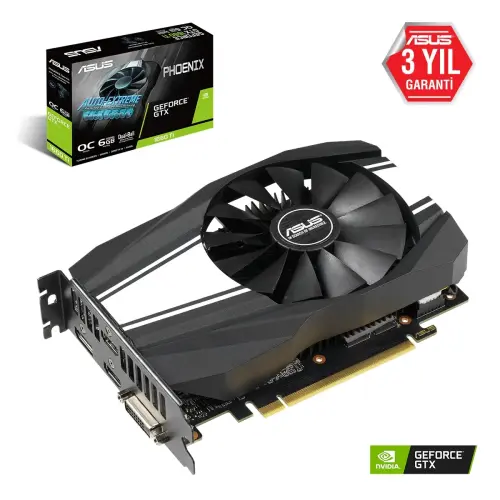 Asus PH-GTX1660TI-O6G Phoenix GeForce GTX 1660 Ti OC 6GB GDDR6 192Bit Gaming Ekran Kartı