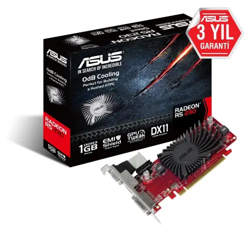 Asus R5230-SL-1GD3-L Radeon R5 230 1GB DDR3 64Bit DX11 Ekran Kartı