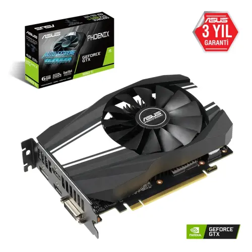 Asus PH-GTX1660Ti-6G Phoenix GeForce GTX 1660 Ti 6GB GDDR6 192Bit DX12 Gaming Ekran Kartı