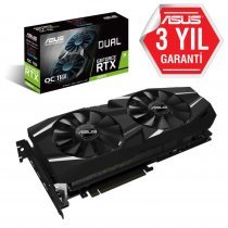 Asus Dual-RTX2080TI-O11G GeForce RTX 2080 Ti OC Edition 11GB GDDR6 352Bit DX12 Gaming Ekran Kartı
