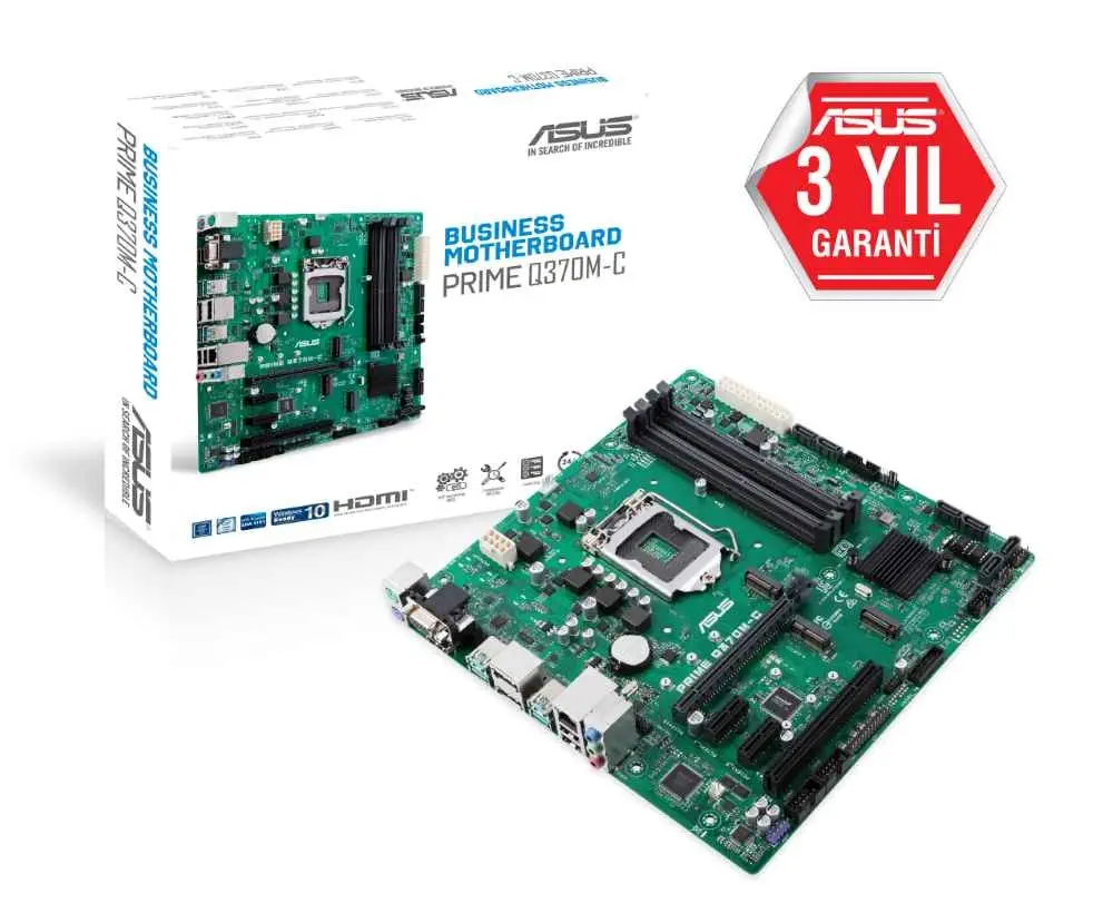 Asus Prime Q370M-C Intel Q370 Soket 1151 DDR4 2666MHz uATX Anakart