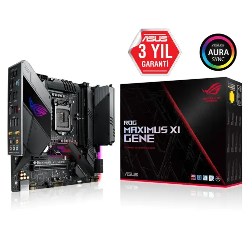 Asus ROG Maximus XI Gene Intel Z390 Soket 1151 DDR4 4800(OC)MHz mATX Gaming Anakart