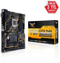 Asus Tuf Z370-PLUS Gaming Intel Z370 Soket 1151 DDR4 4000(OC)MHz ATX Gaming(Oyuncu) Anakart