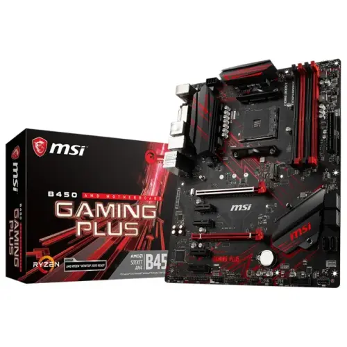 MSI B450 Gaming Plus AMD B450 Soket AM4 DDR4 3466(OC)MHz ATX Gaming Anakart