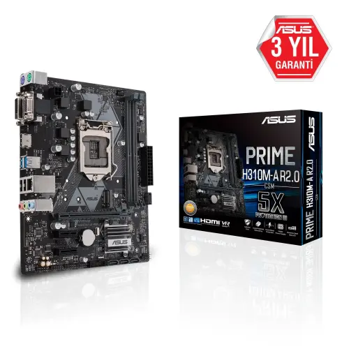 Asus Prime H310M-A R2.0/CSM Intel H310 Soket 1151 DDR4 2666MHz mATX Gaming Anakart