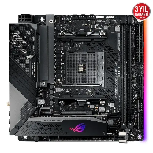 Asus ROG Strix X570-I Gaming AMD X570 Soket AM4 DDR4 4800(OC)MHz Mini-ITX Gaming Anakart