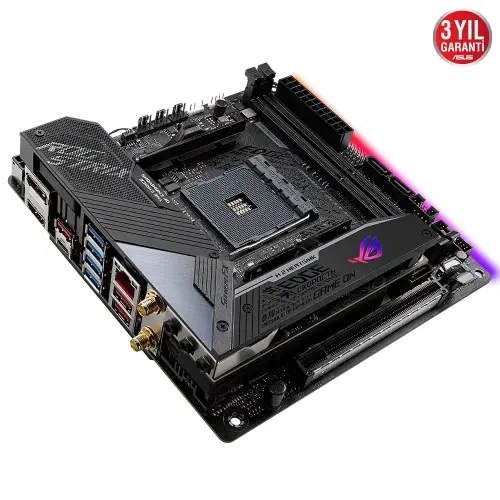 Asus ROG Strix X570-I Gaming AMD X570 Soket AM4 DDR4 4800(OC)MHz Mini-ITX Gaming Anakart