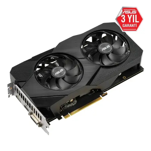 Asus Dual-GTX1660-O6G-EVO GeForce GTX 1660 6GB O.C GDDR5 192Bit DX12 Gaming Ekran Kartı