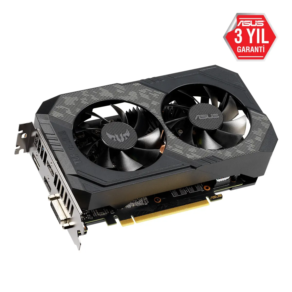Asus TUF-GTX1660Ti-O6G-Gaming GeForce GTX 1660 Ti 6GB GDDR6 192Bit DX12 Gaming Ekran Kartı