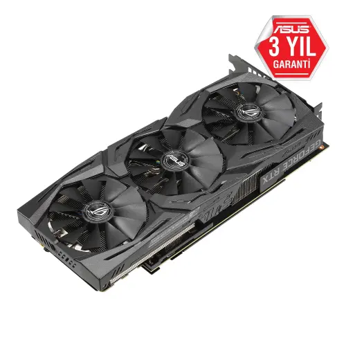 Asus ROG-Strix-RTX2070-A8G-Gaming GeForce RTX 2070 8GB GDDR6 256Bit DX12 Gaming Ekran Kartı