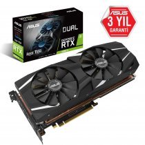 Asus Dual-RTX2080Ti-A11G GeForce RTX 2080 Ti 11GB GDDR6 352Bit DX12 Gaming Ekran Kartı