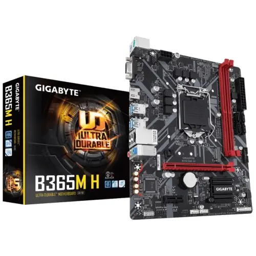 Gigabyte B365M H Intel B365 Soket 1151 DDR4 2666MHz mATX Gaming Anakart