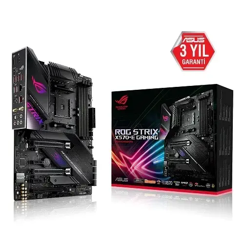 Asus ROG Strix X570-E Gaming AMD X570 Soket AM4 DDR4 4400(OC)MHz ATX Gaming Anakart