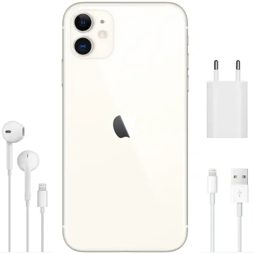 iPhone 11 64GB MWLU2TU/A Beyaz Cep Telefonu - Apple Türkiye Garantili