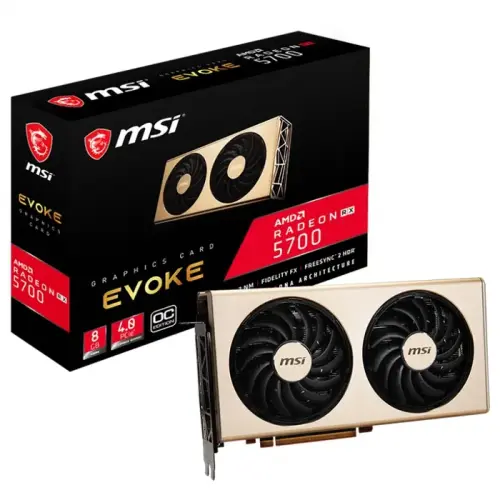 MSI Radeon RX 5700 Evoke OC AMD Radeon RX 5700 8GB GDDR6 256Bit DX12 Gaming Ekran Kartı