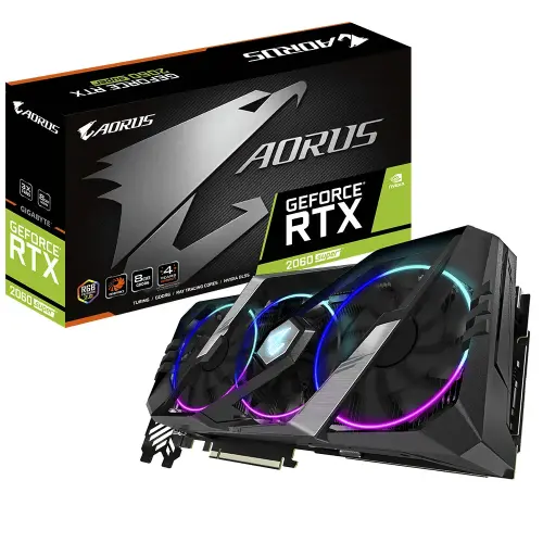 Gigabyte Aorus GeForce RTX 2060 Super 8G GV-N206SAORUS-8GC 8GB GDDR6 256Bit Gaming Ekran Kartı