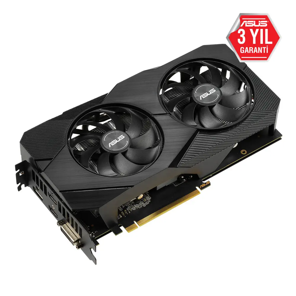 Asus Dual-RTX2060-A6G-EVO GeForce RTX 2060 6GB GDDR6 192Bit DX12 Gaming Ekran Kartı