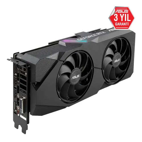 Asus Dual-RTX2060S-O8G-EVO GeForce RTX 2060 Super 8GB GDDR6 256Bit DX12 Gaming Ekran Kartı