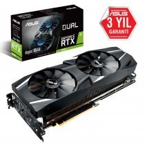 Asus Dual-RTX2080-A8G GeForce RTX 2080 8GB GDDR6 256Bit DX12 Gaming Ekran Kartı