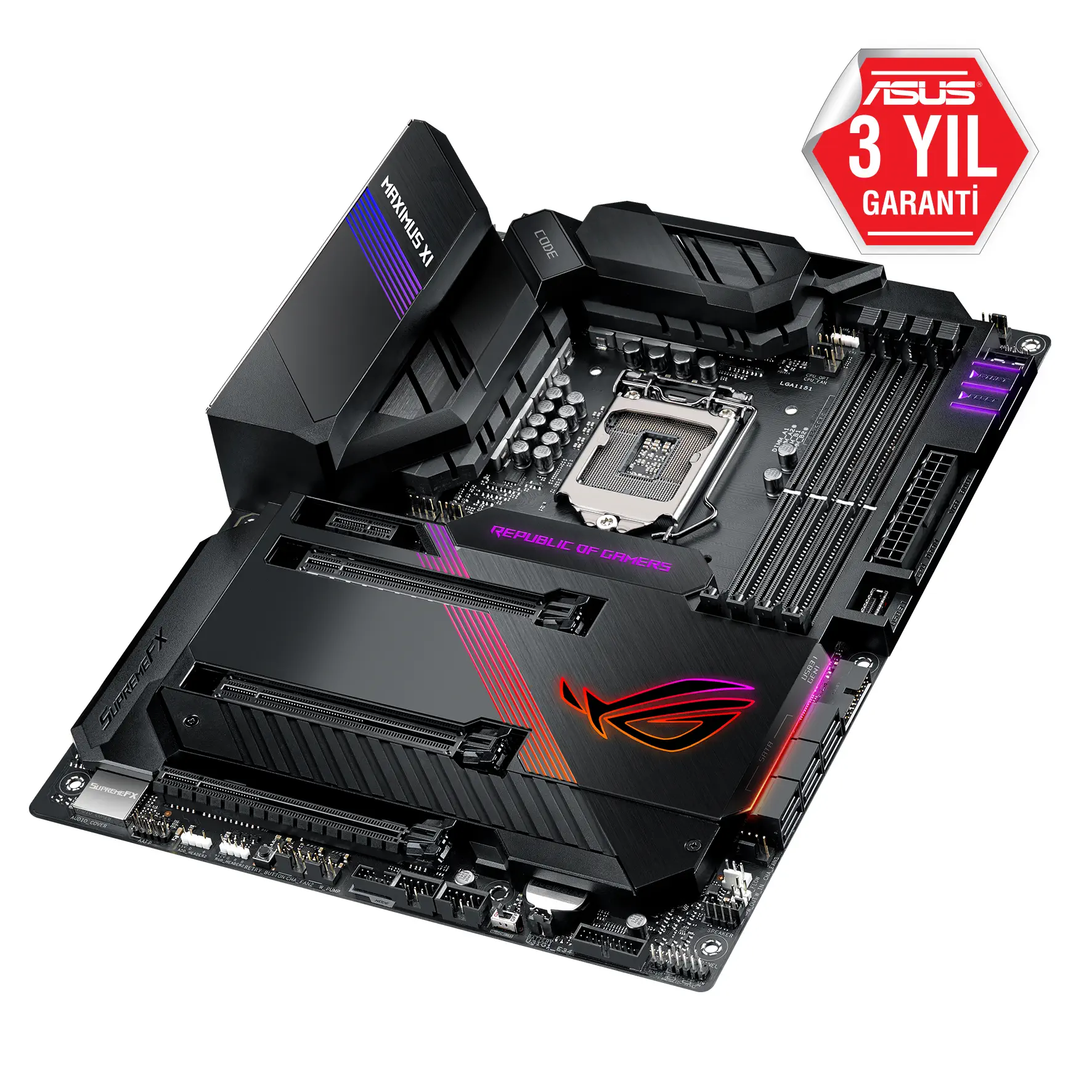 Asus ROG Maximus XI Code Intel Z390 Soket 1151 DDR4 4400(OC)MHz ATX Gaming Anakart