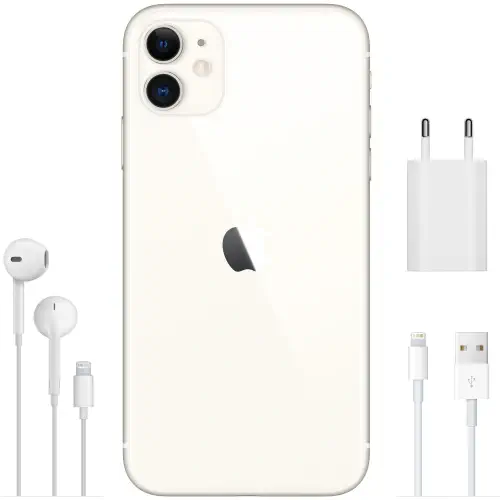 iPhone 11 128GB MWM22TU/A Beyaz Cep Telefonu - Apple Türkiye Garantili