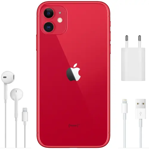 iPhone 11 128GB MWM32TU/A Kırmızı Cep Telefonu - Apple Türkiye Garantili