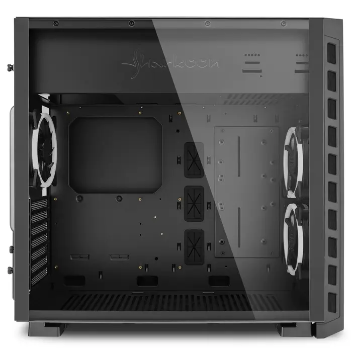 Sharkoon Night Shark Red USB 3.0 Kırmızı LED Fan Temperli Cam ATX Mid Tower Gaming Kasa