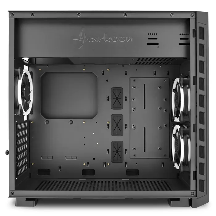 Sharkoon Night Shark Red USB 3.0 Kırmızı LED Fan Temperli Cam ATX Mid Tower Gaming Kasa