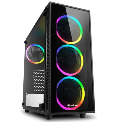 Sharkoon TG4 RGB USB 3.0 Temperli Cam ATX Mid-Tower Gaming Kasa