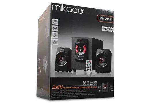 Mikado MD-216BT 2+1 8w +3wx2 USB+SD+FM Destekli Bluetooth Speaker