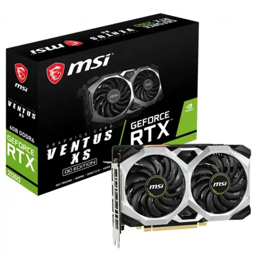MSI GeForce RTX 2060 Ventus XS 6G OC 6GB GDDR6 192Bit DX12 Gaming Ekran Kartı