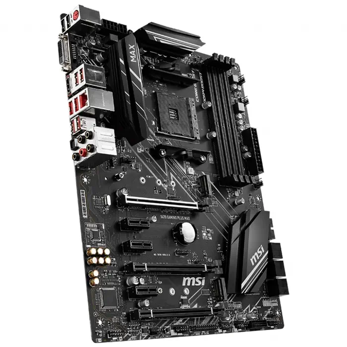 MSI X470 Gaming Plus Max AMD X470 Soket AM4 DDR4 4133(OC)MHz ATX Gaming Anakart
