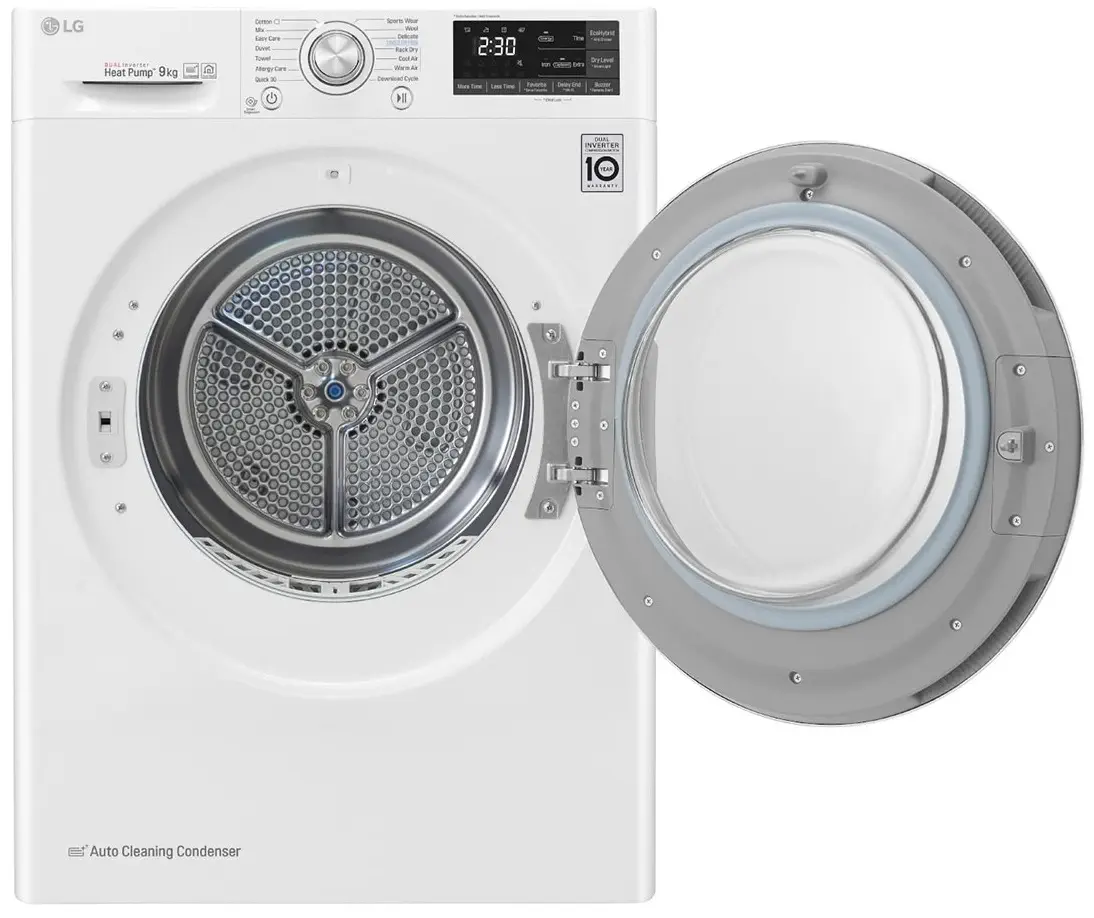LG RC90U2AV2W A+++ 9 Kg Çift Inverter Çamaşır Kurutma Makinesi