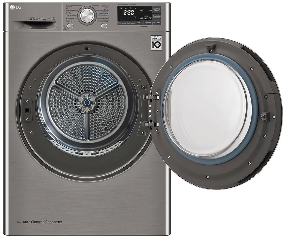 LG RC90U2EV2W A+++ 9 Kg Çift Inverter Çamaşır Kurutma Makinesi