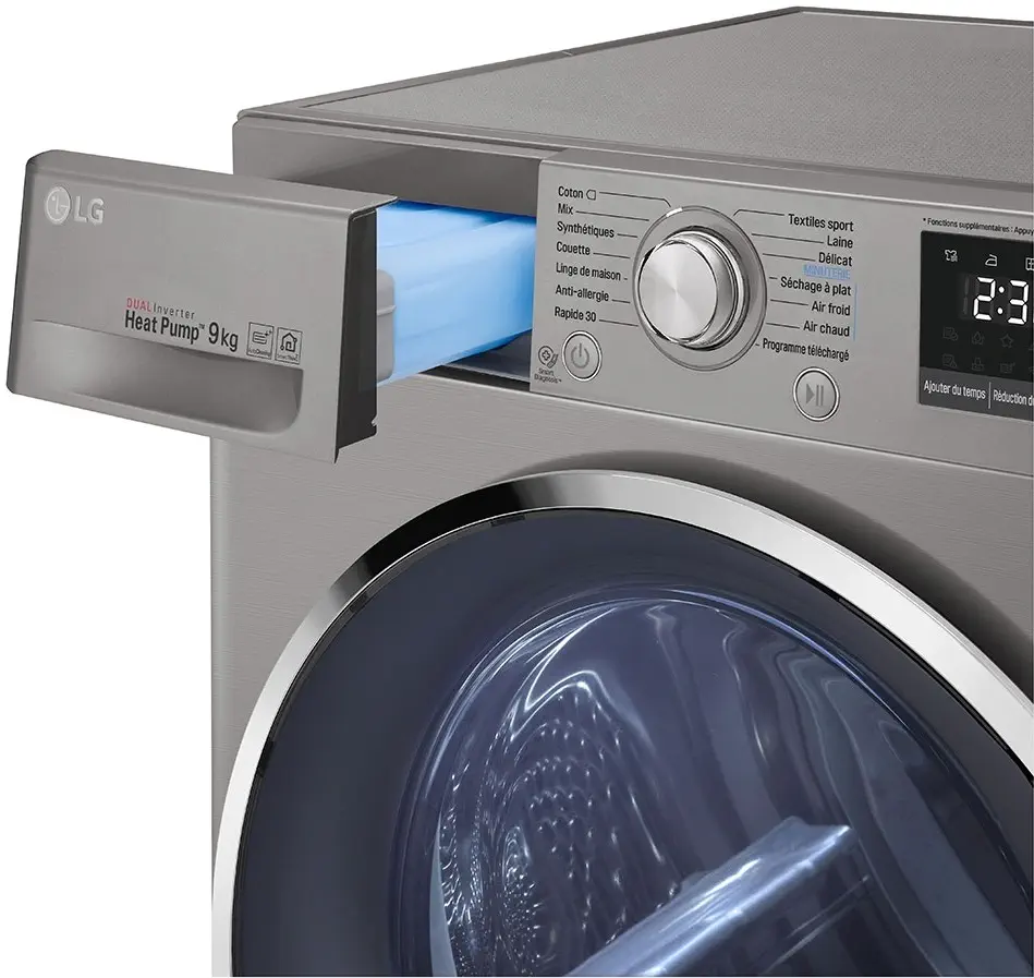 LG RC90U2EV2W A+++ 9 Kg Çift Inverter Çamaşır Kurutma Makinesi