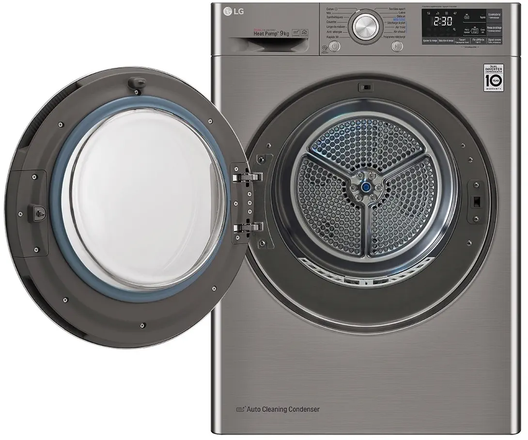 LG RC90U2EV2W A+++ 9 Kg Çift Inverter Çamaşır Kurutma Makinesi
