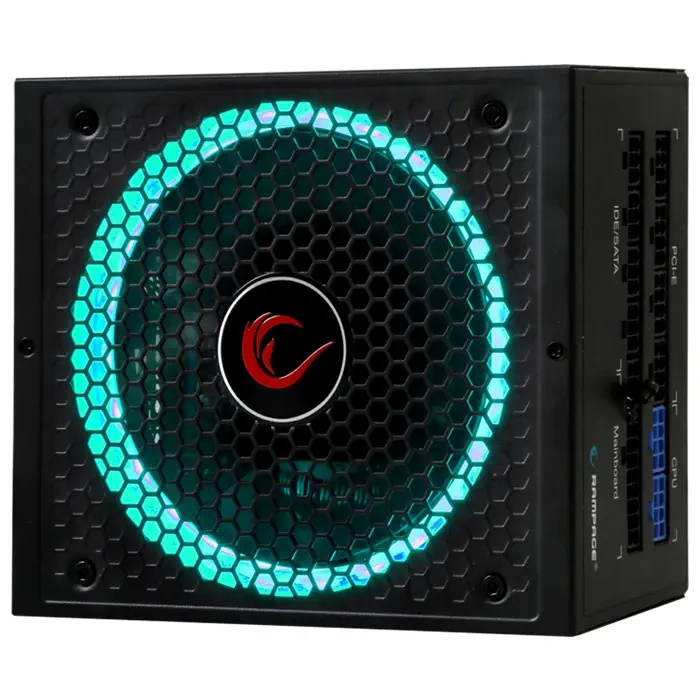 Rampage RGB-550 550W 80 Plus Gold 140mm RGB LED Fanlı Full Modüler Gaming Power Supply