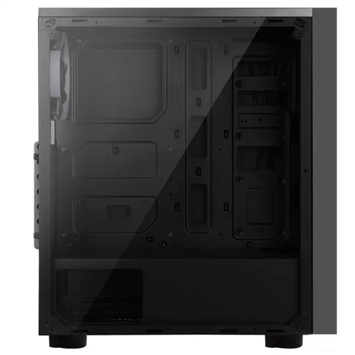 Rampage Spectra USB 3.0 Temperli Cam Rainbow Fan LED`li Mid Tower Gaming(Oyuncu) Kasa