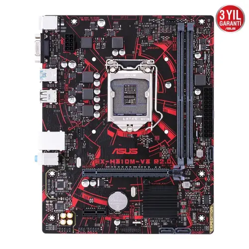 Asus EX-H310M-V3 R2.0 Intel H310 Soket 1151 DDR4 2666MHz mATX Gaming Anakart