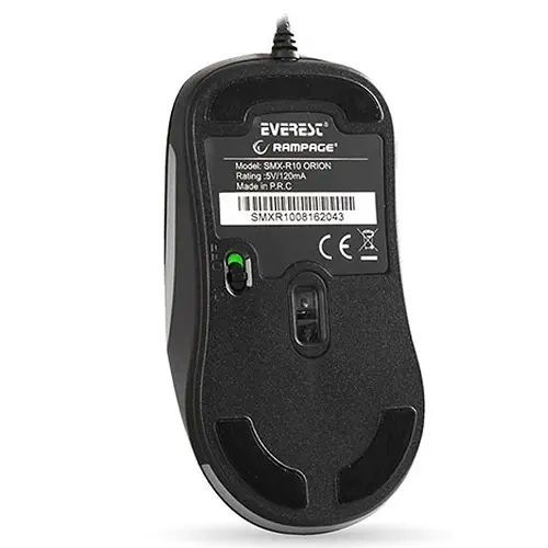 Everest Rampage SMX-R10 Orion 4000DPI 6 Tuş 5 Farklı Işık Makrolu Oyuncu Mouse