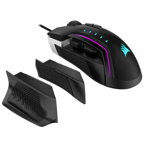 Corsair Glaive RGB Pro Alüminyum FPS/MOBA 18.000 DPI 7 Tuş Optik USB Kablolu Gaming Mouse - CH-9302311-EU