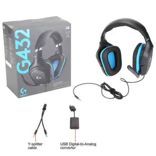 Logitech G G432 DTS 7.1 Surround Ses Kablolu Siyah Oyuncu Kulaklığı - 981-000770