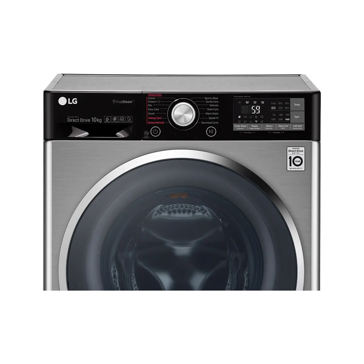 LG F4J9VHP2TD TwinWash 1400 Devir 9 Kg Yıkama / 5 Kg Kurutma Çamaşır Makinesi Inox