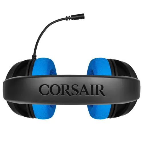 Corsair HS35 Stereo Mavi CA-9011196-EU Ayrılabilir Mikrofonlu Kablolu Gaming Kulaklık