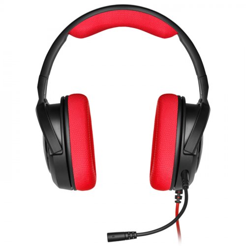 Corsair HS35 Stereo Kırmızı CA-9011198-EU Ayrılabilir Mikrofonlu Kablolu Gaming Kulaklık