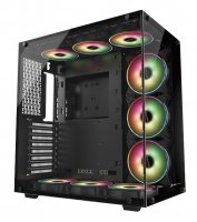 GamePower WARCRY ATX 6 ARGB Sessiz Fan Temper Cam Gaming RGB Kontrolcüsü ve Uzaktan Kumanda Kasa