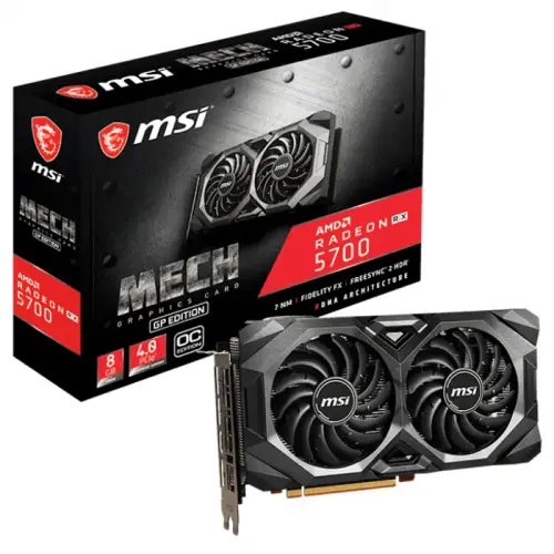 MSI Radeon RX 5700 MECH GP OC AMD Radeon RX 5700 8GB GDDR6 256Bit DX12 Gaming Ekran Kartı
