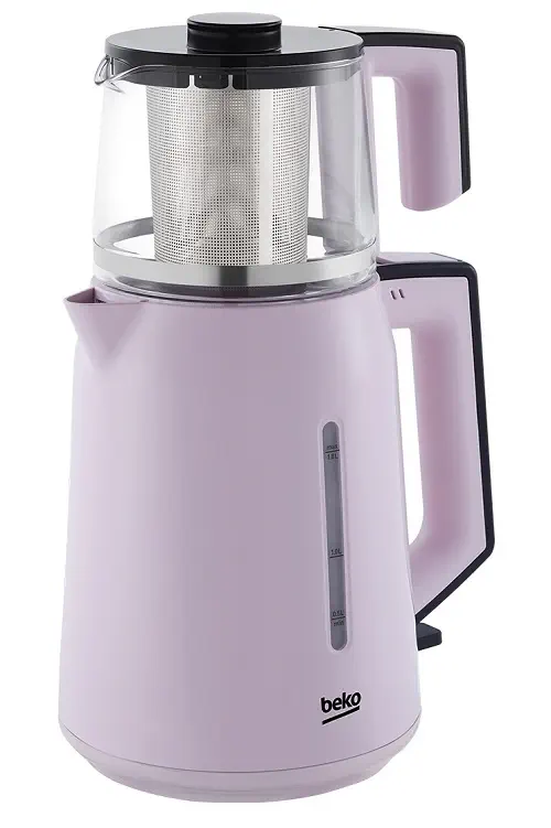 Beko CM 2940 P 1750 W Cam Demlikli Çay Makinesi Pembe
