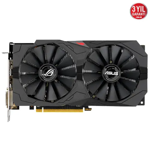 Asus ROG Strix RX570-O8G-Gaming AMD Radeon RX 570 8GB GDDR5 256Bit DX12 Gaming Ekran Kartı